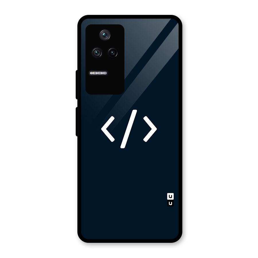 Programmers Style Symbol Glass Back Case for Poco F4 5G