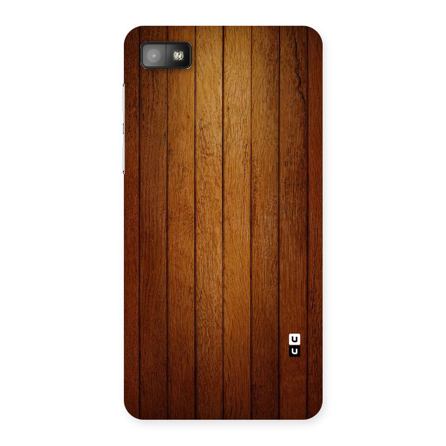 Proper Brown Wood Back Case for Blackberry Z10