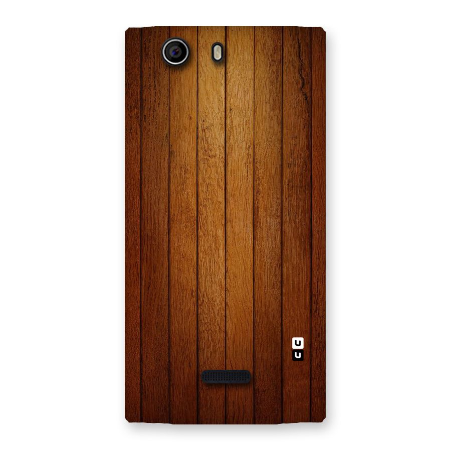 Proper Brown Wood Back Case for Canvas Nitro 2 E311