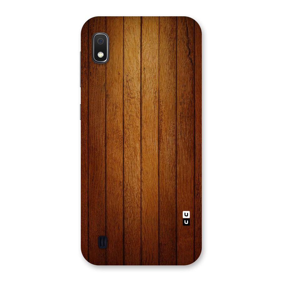 Proper Brown Wood Back Case for Galaxy A10