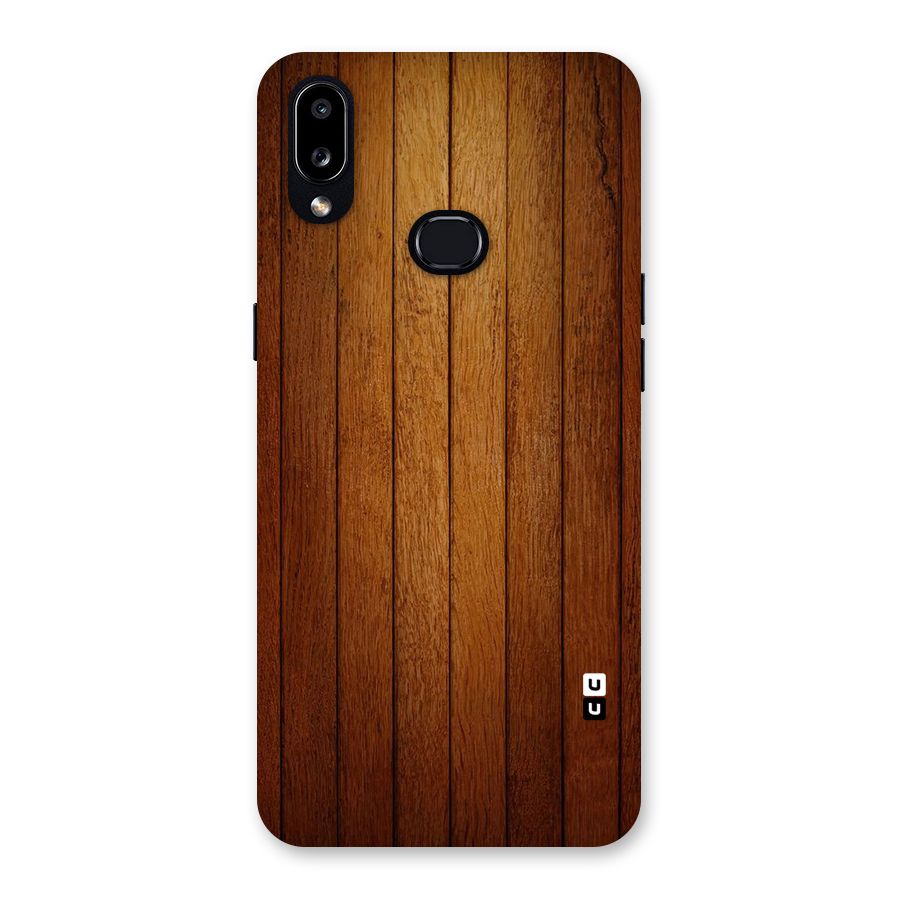 Proper Brown Wood Back Case for Galaxy A10s