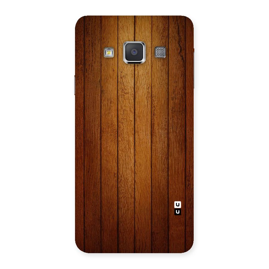 Proper Brown Wood Back Case for Galaxy A3
