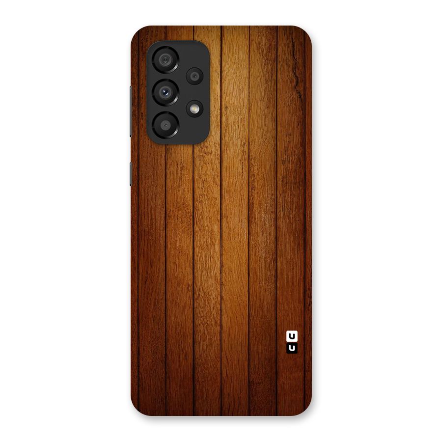 Proper Brown Wood Back Case for Galaxy A33 5G