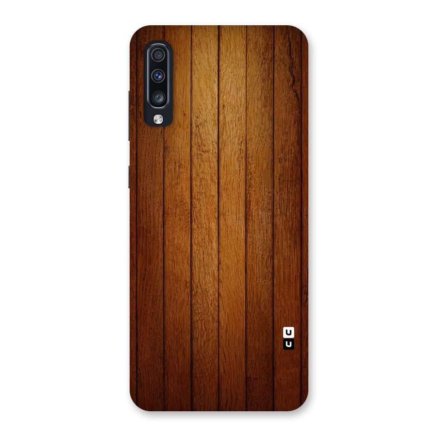 Proper Brown Wood Back Case for Galaxy A70s