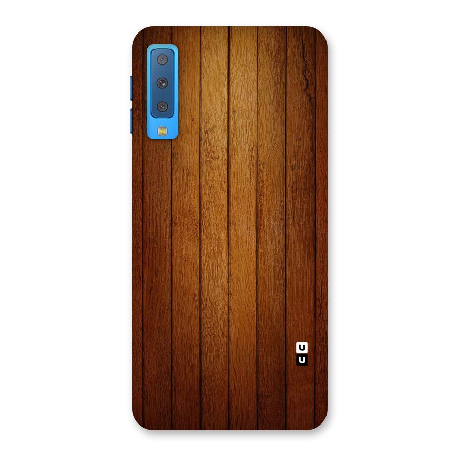 Proper Brown Wood Back Case for Galaxy A7 (2018)
