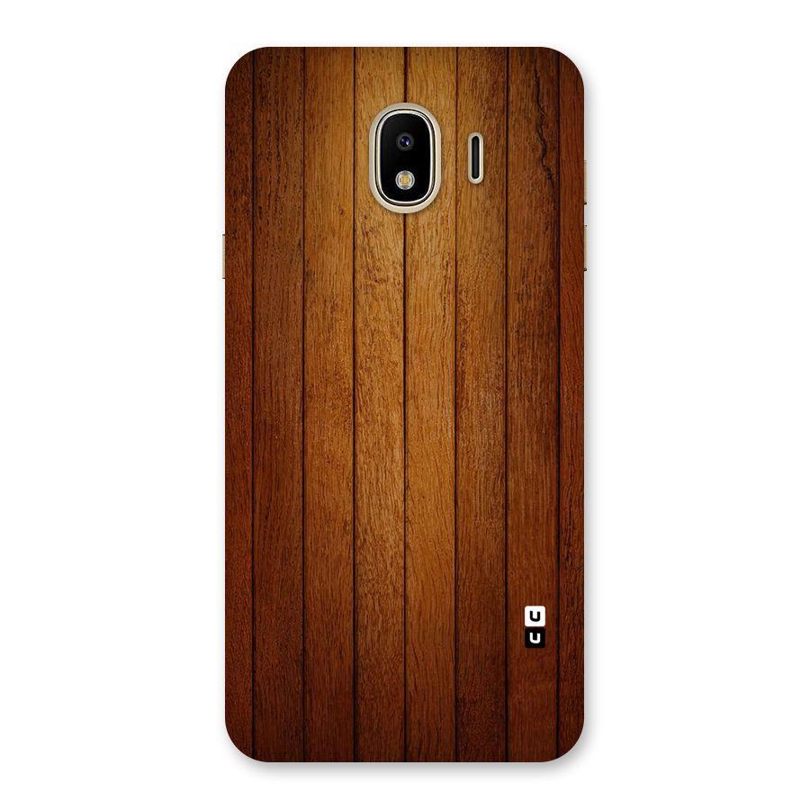 Proper Brown Wood Back Case for Galaxy J4