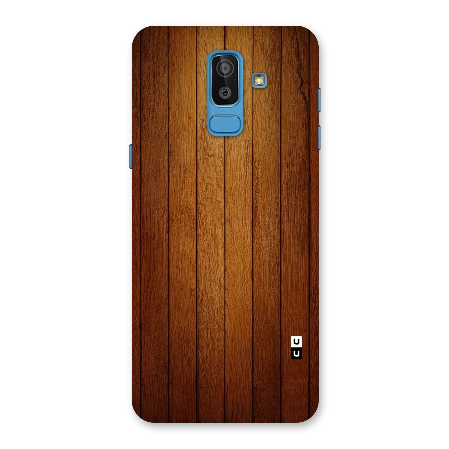 Proper Brown Wood Back Case for Galaxy J8