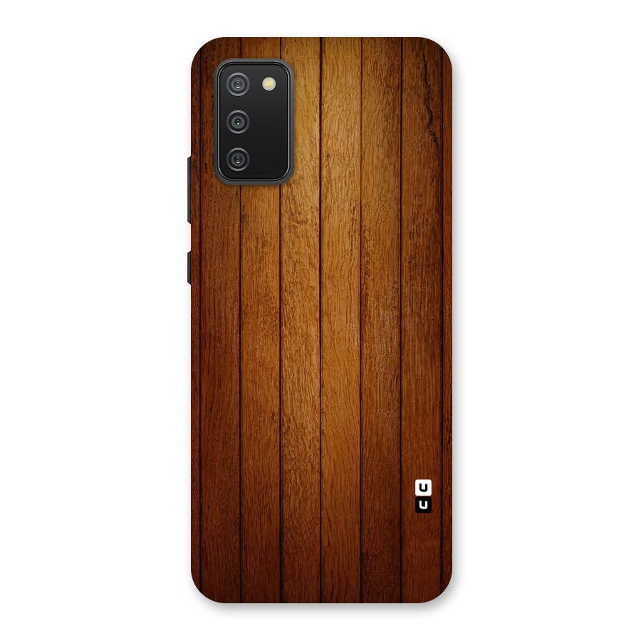 Proper Brown Wood Back Case for Galaxy M02s