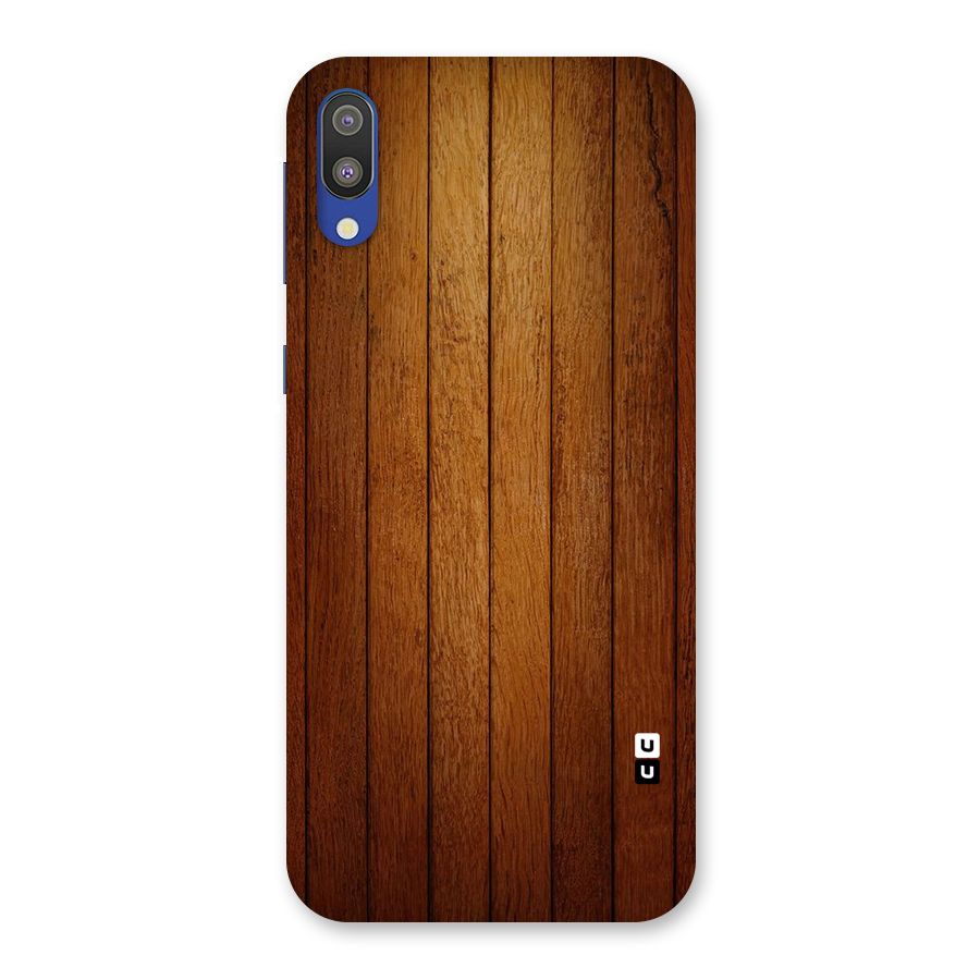 Proper Brown Wood Back Case for Galaxy M10