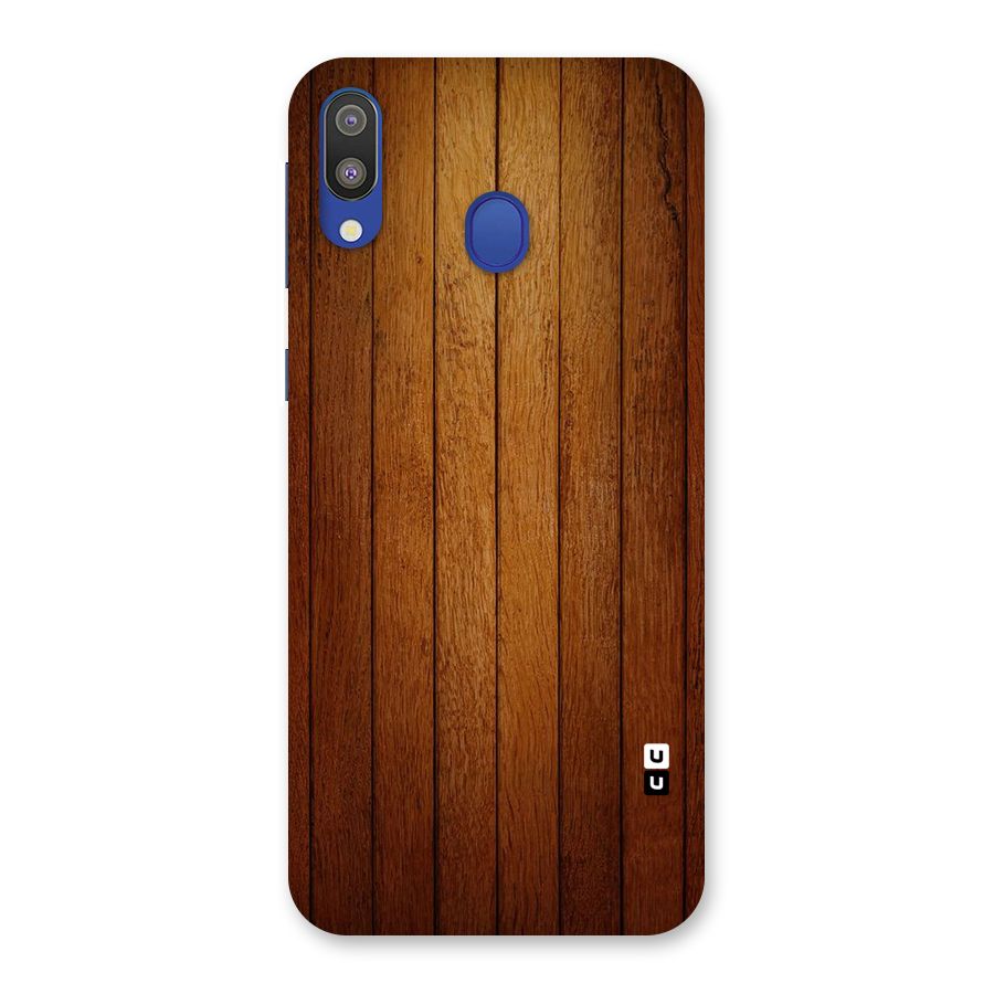 Proper Brown Wood Back Case for Galaxy M20