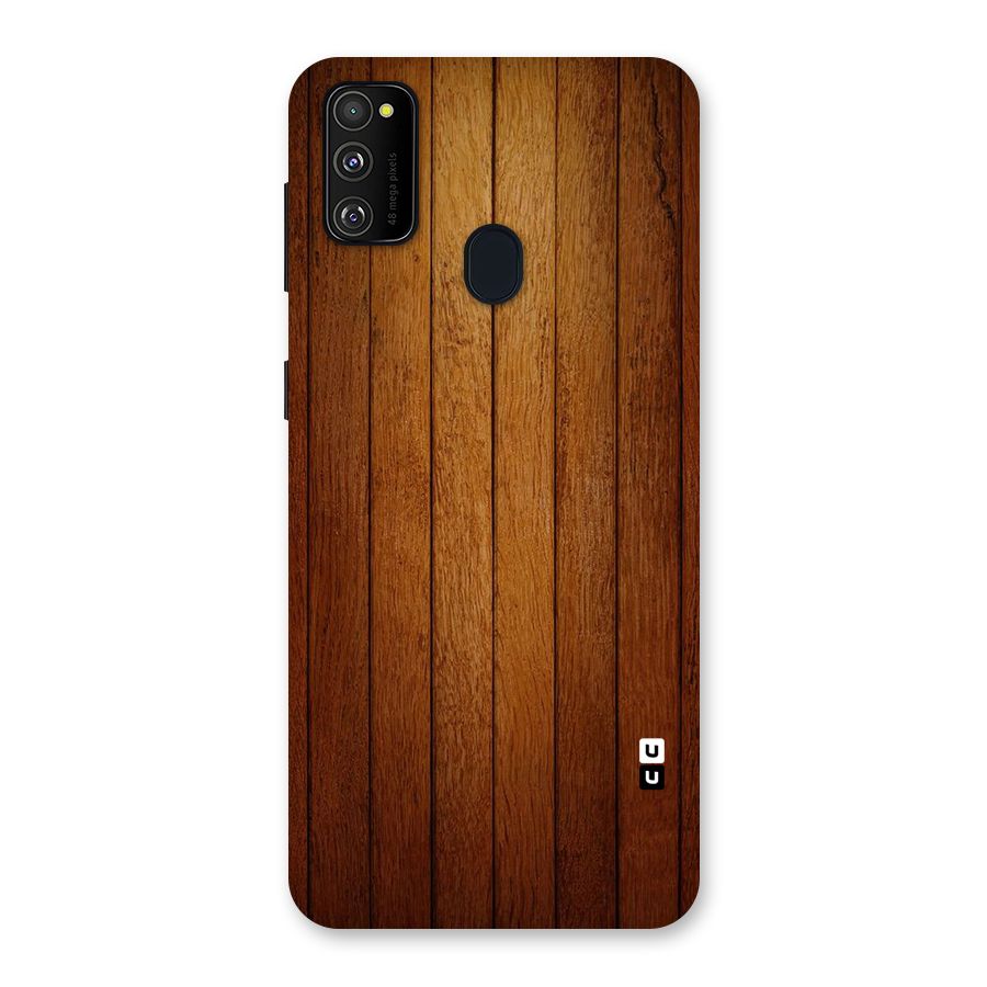 Proper Brown Wood Back Case for Galaxy M30s