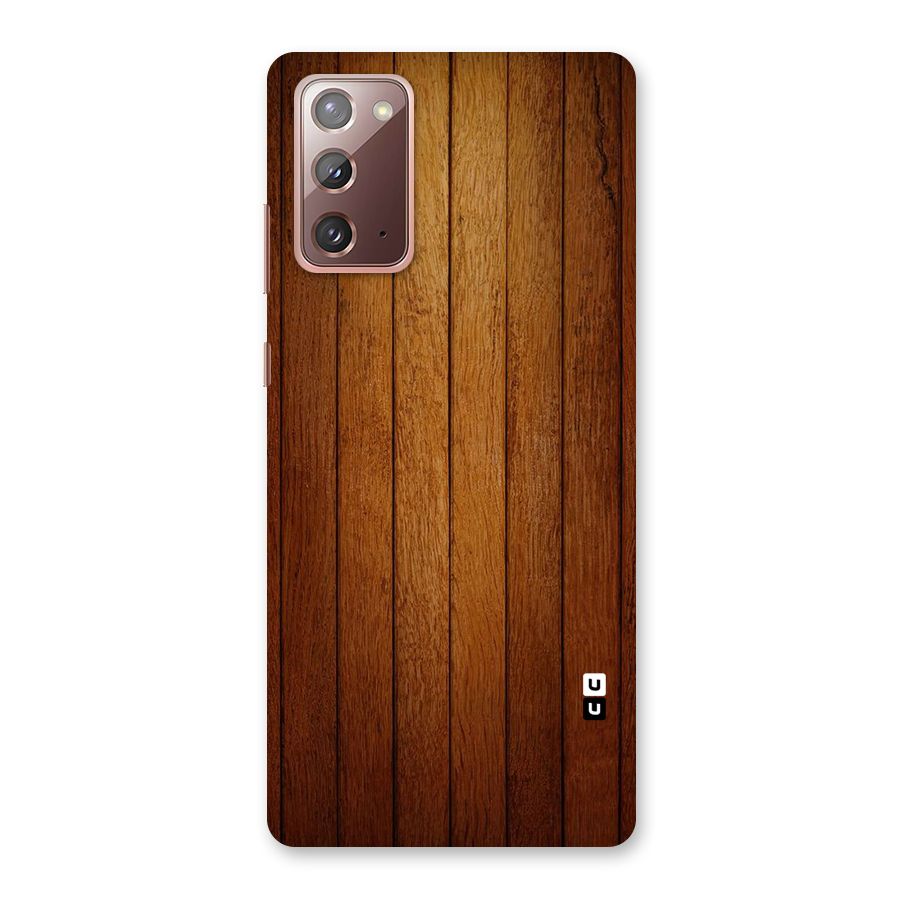 Proper Brown Wood Back Case for Galaxy Note 20