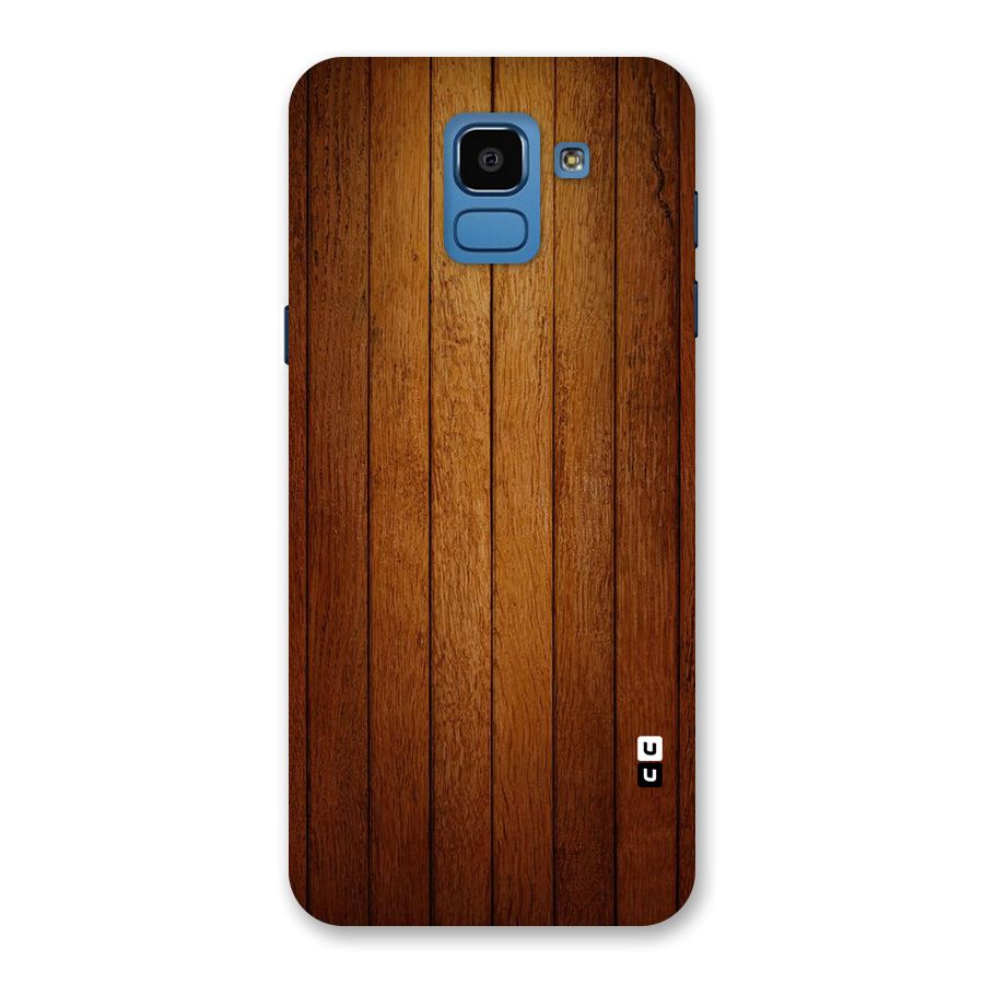 Proper Brown Wood Back Case for Galaxy On6