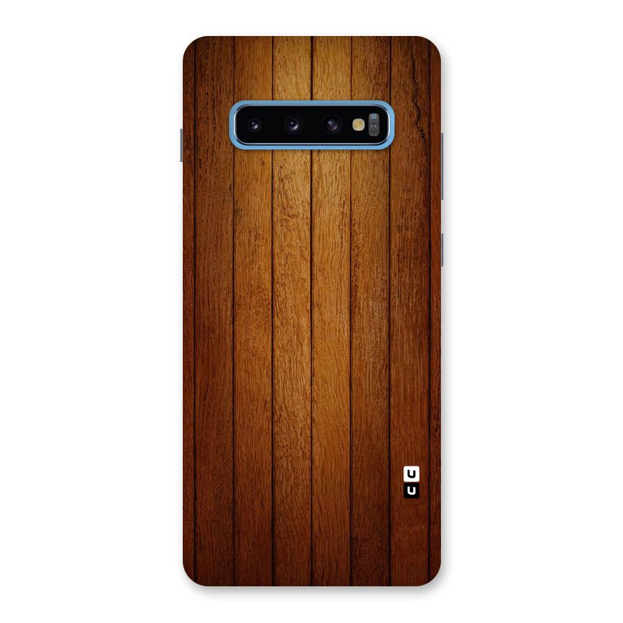Proper Brown Wood Back Case for Galaxy S10 Plus