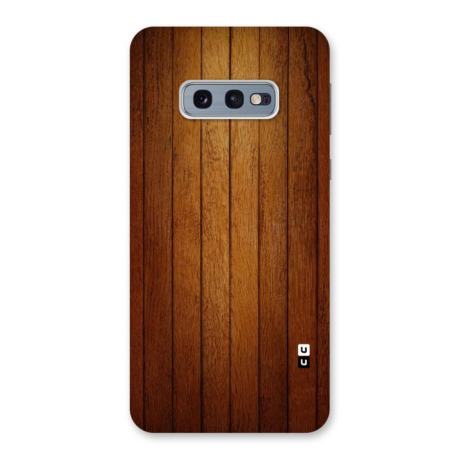 Proper Brown Wood Back Case for Galaxy S10e