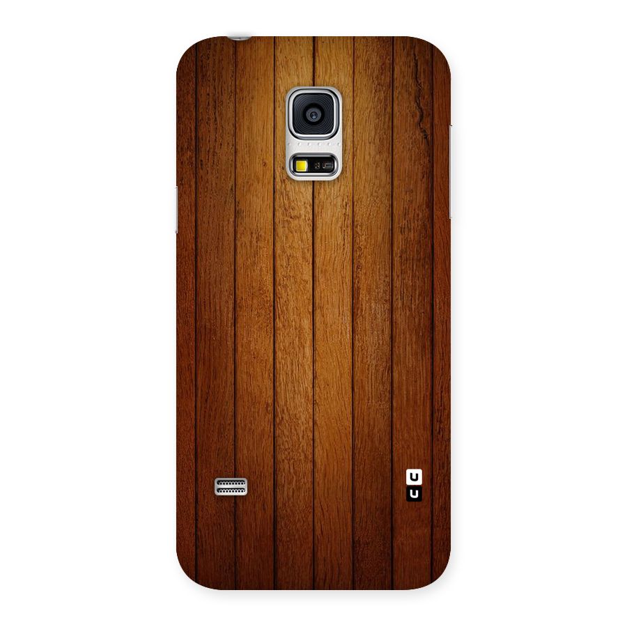 Proper Brown Wood Back Case for Galaxy S5 Mini