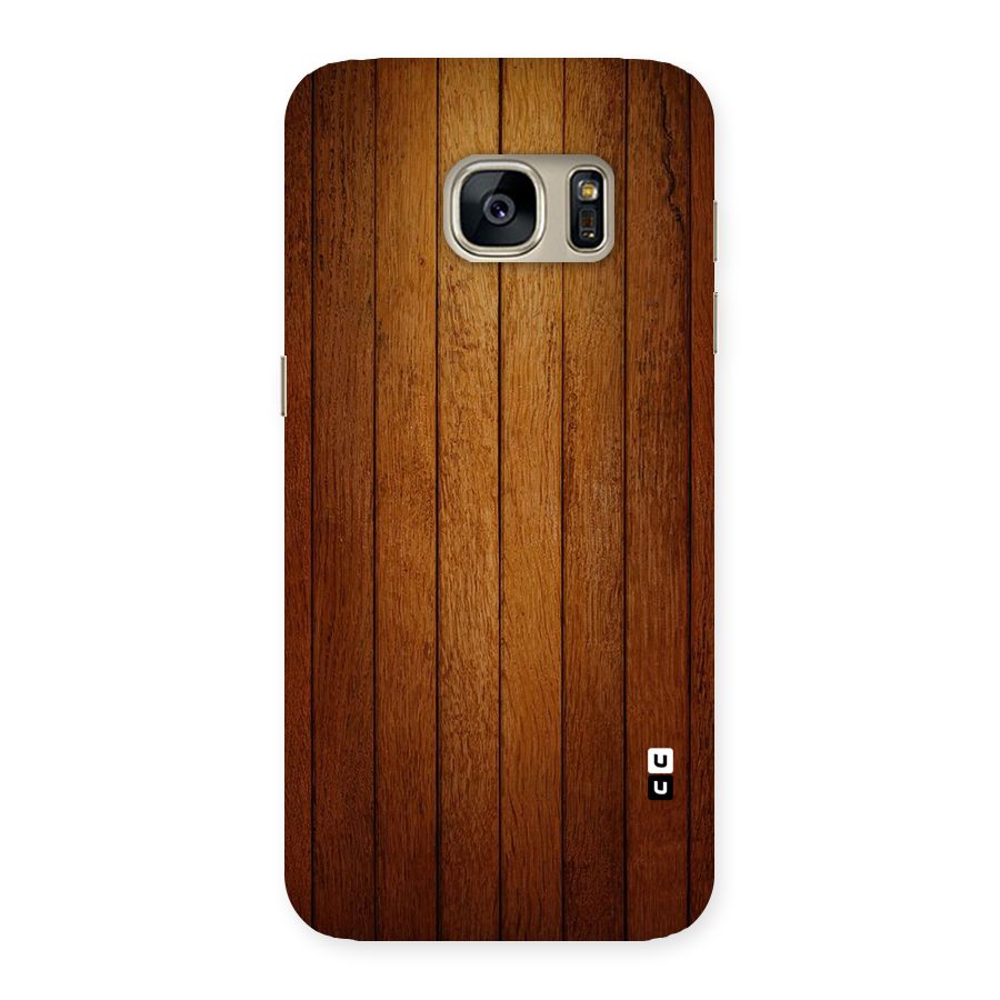 Proper Brown Wood Back Case for Galaxy S7