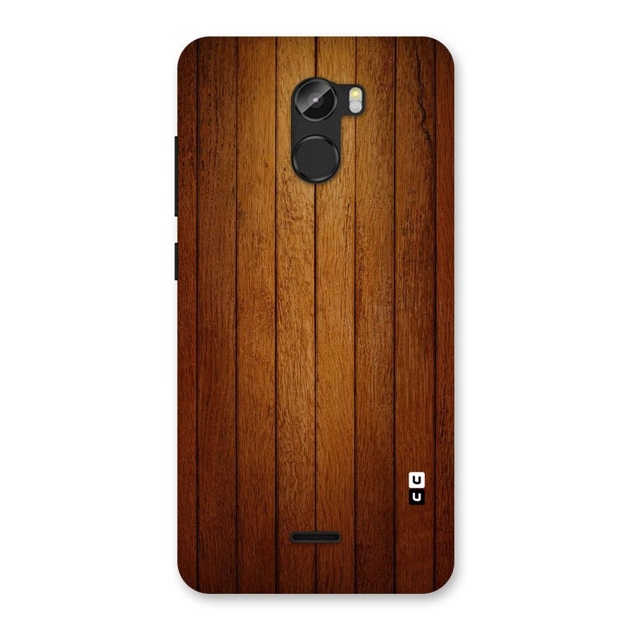 Proper Brown Wood Back Case for Gionee X1