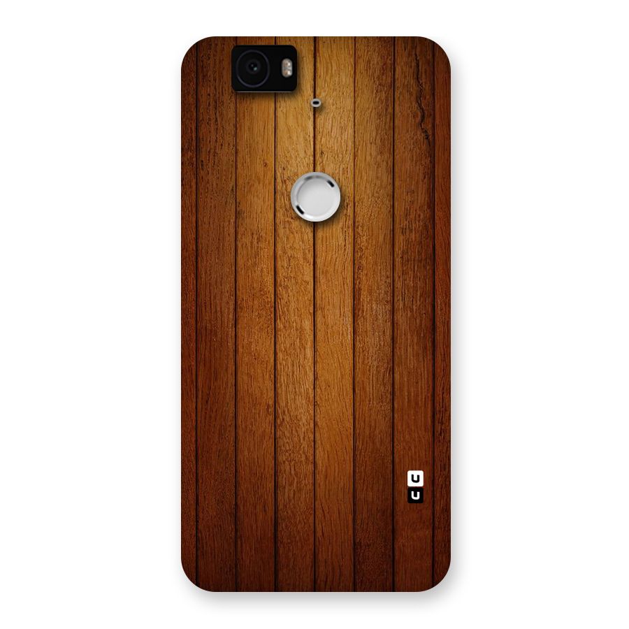 Proper Brown Wood Back Case for Google Nexus-6P