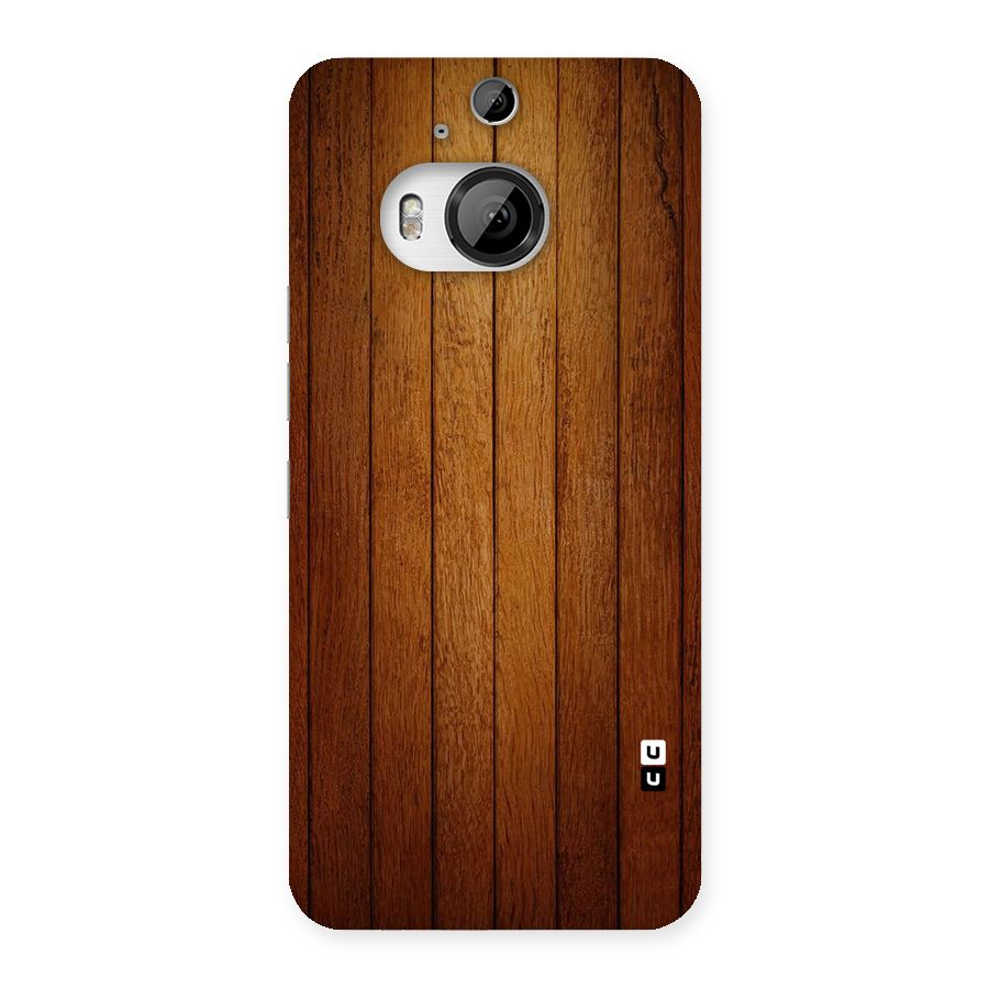 Proper Brown Wood Back Case for HTC One M9 Plus