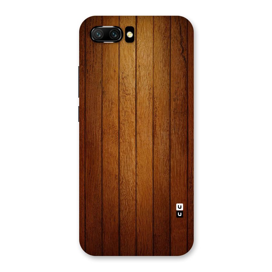 Proper Brown Wood Back Case for Honor 10