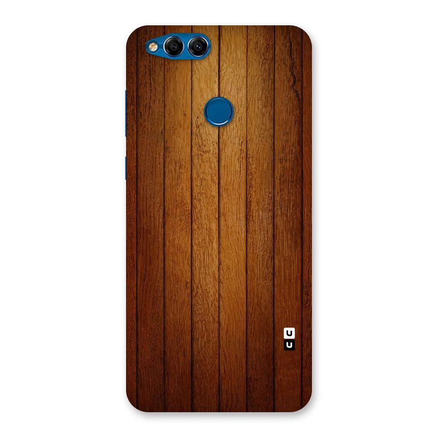 Proper Brown Wood Back Case for Honor 7X