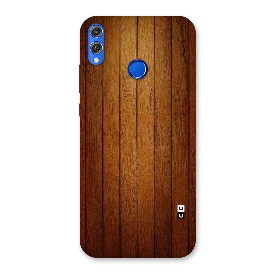 Proper Brown Wood Back Case for Honor 8X