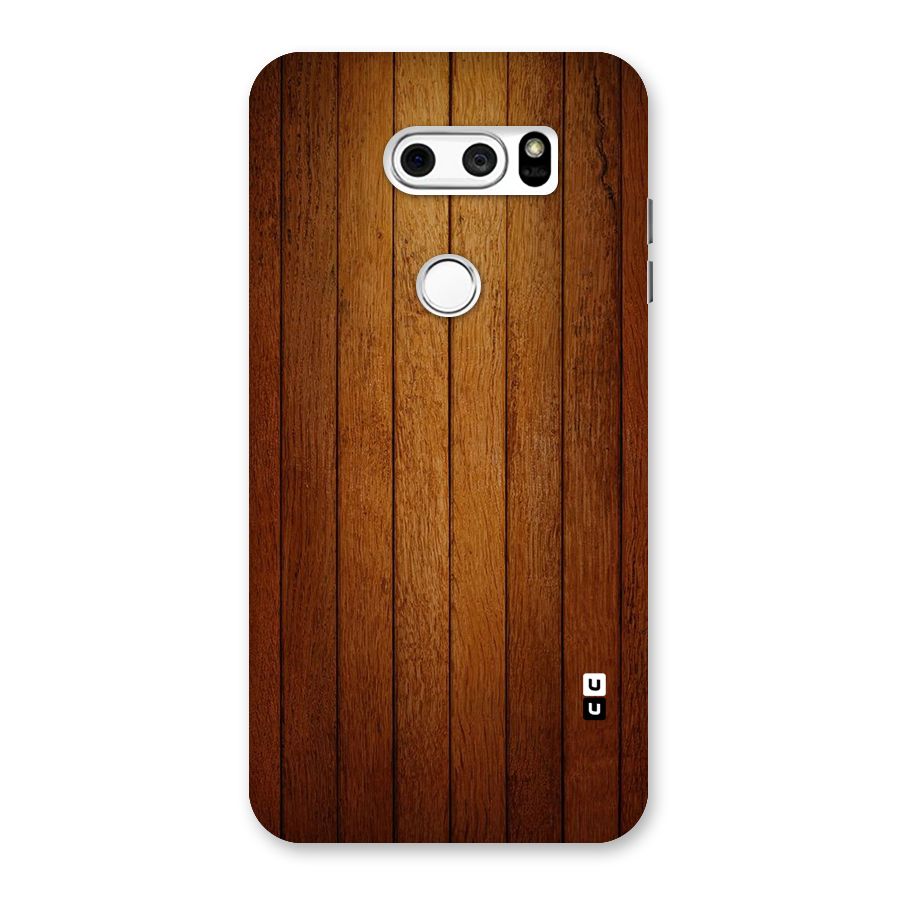 Proper Brown Wood Back Case for LG V30