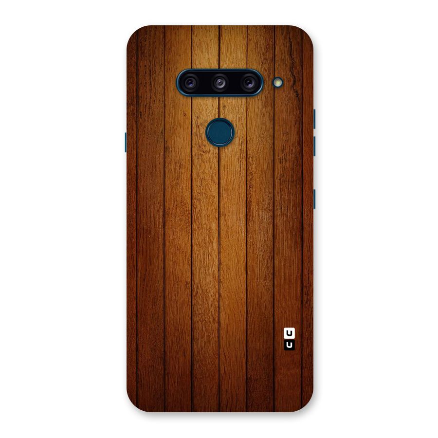 Proper Brown Wood Back Case for LG  V40 ThinQ