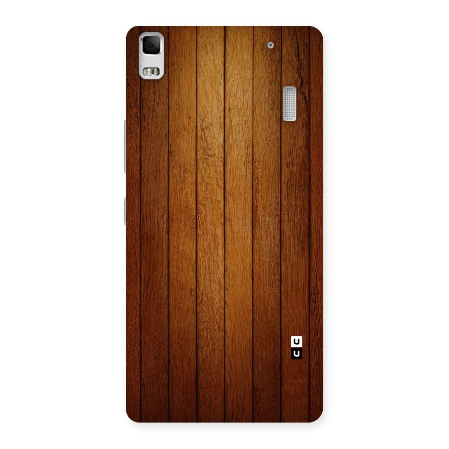 Proper Brown Wood Back Case for Lenovo K3 Note