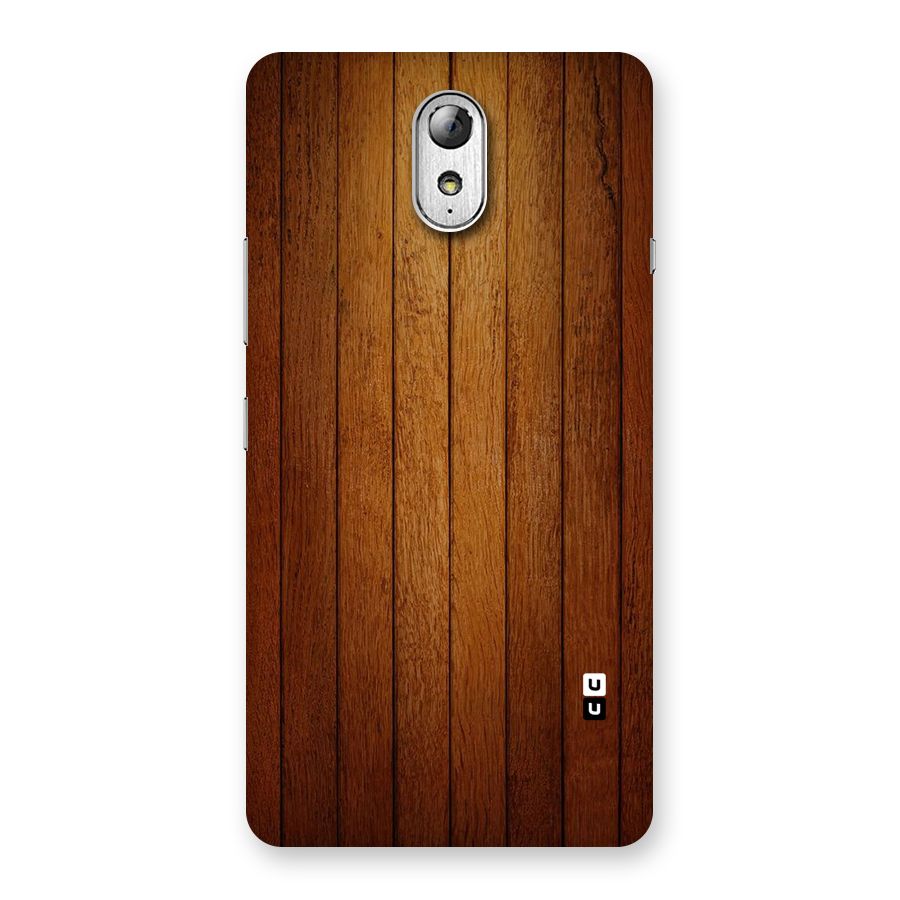 Proper Brown Wood Back Case for Lenovo Vibe P1M
