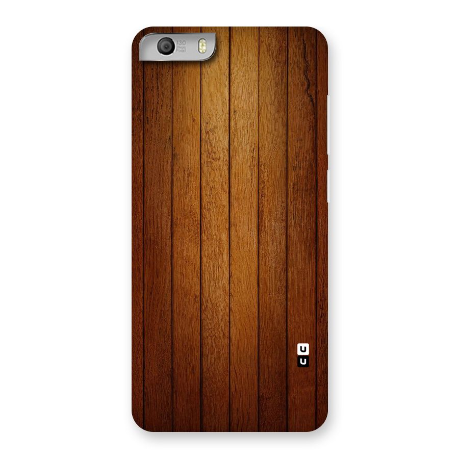 Proper Brown Wood Back Case for Micromax Canvas Knight 2