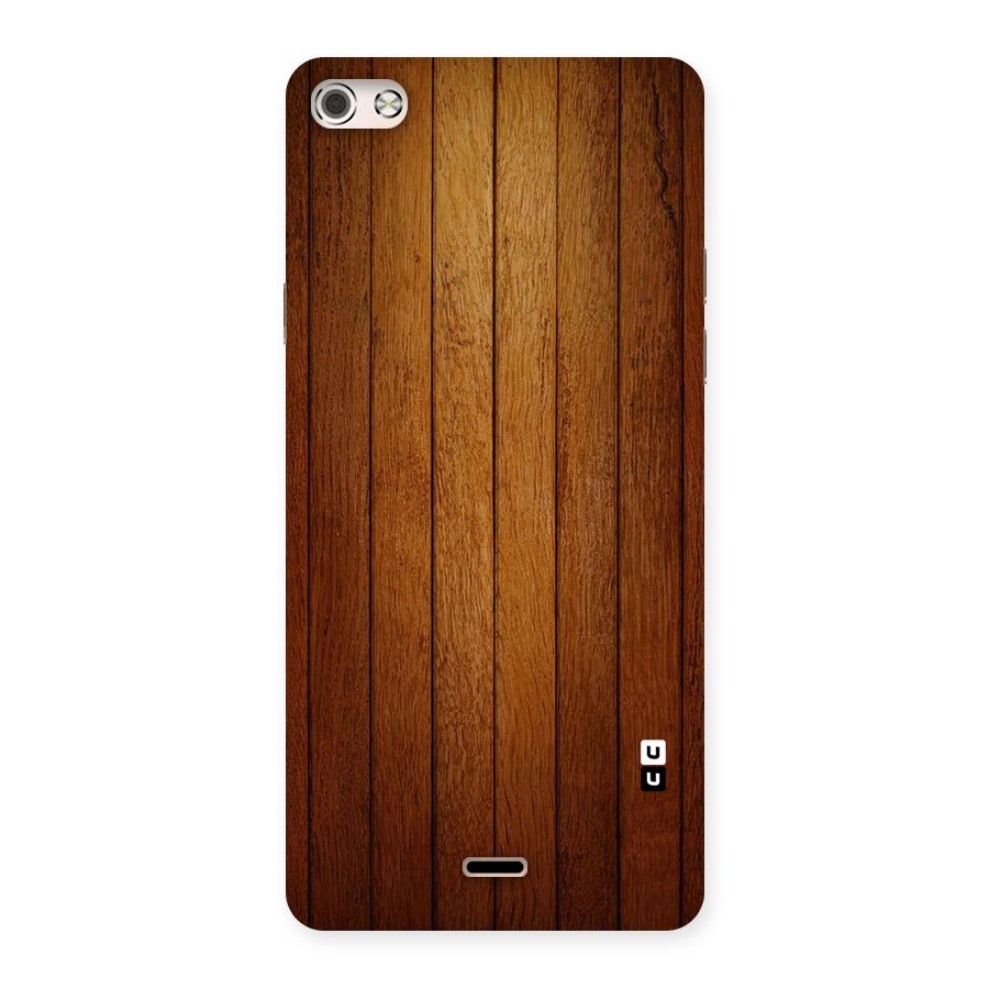 Proper Brown Wood Back Case for Micromax Canvas Silver 5