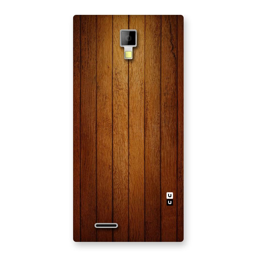 Proper Brown Wood Back Case for Micromax Canvas Xpress A99