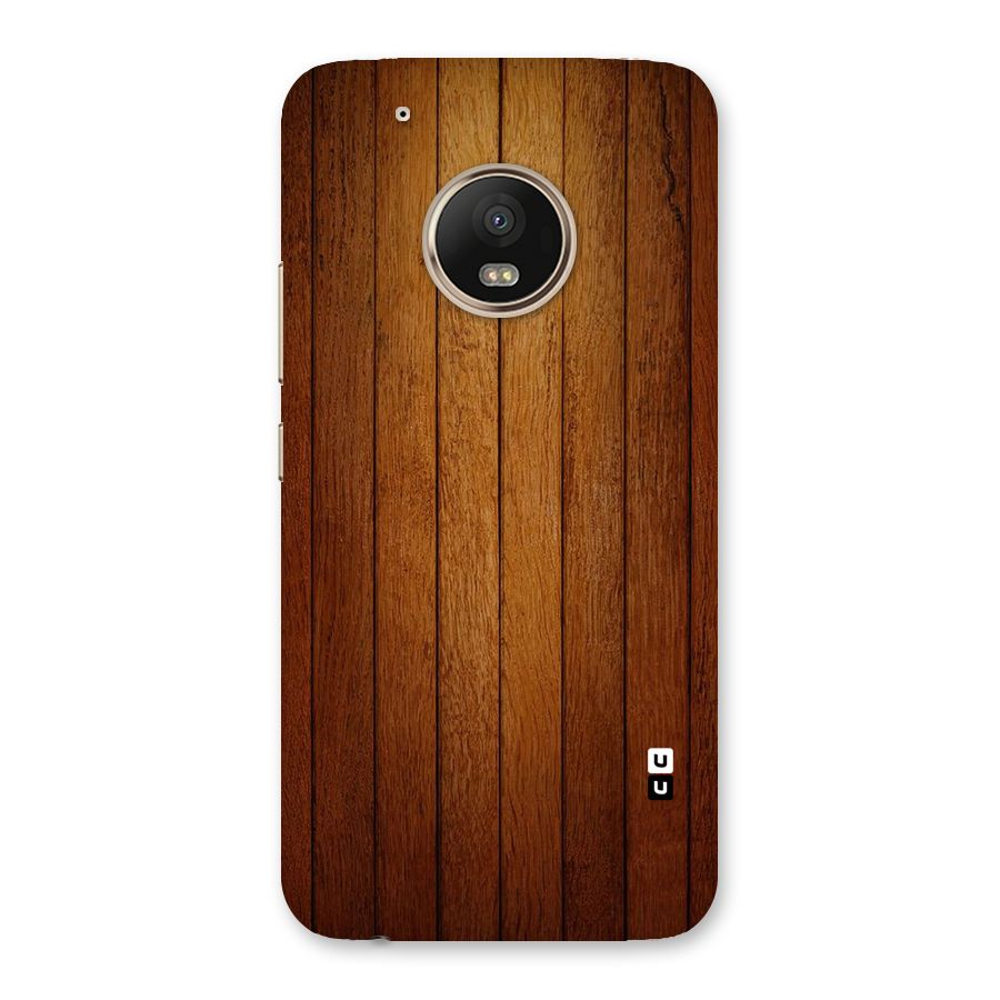 Proper Brown Wood Back Case for Moto G5 Plus