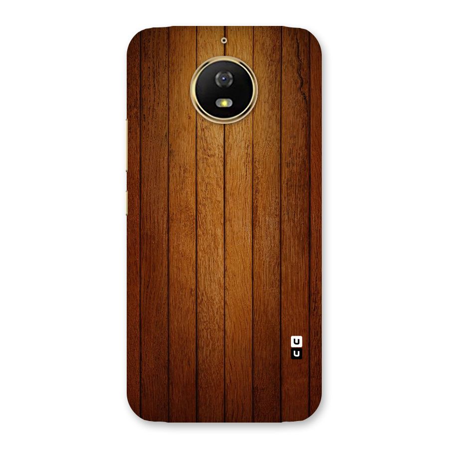 Proper Brown Wood Back Case for Moto G5s