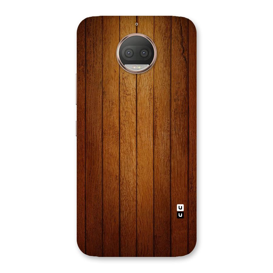 Proper Brown Wood Back Case for Moto G5s Plus