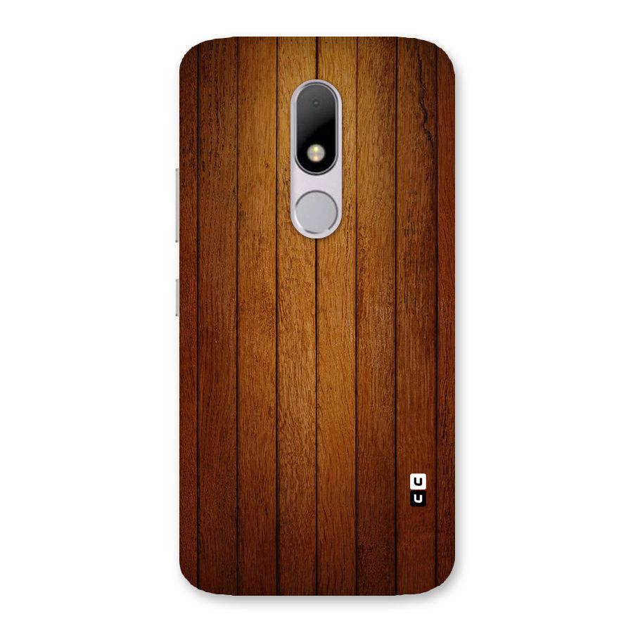 Proper Brown Wood Back Case for Moto M