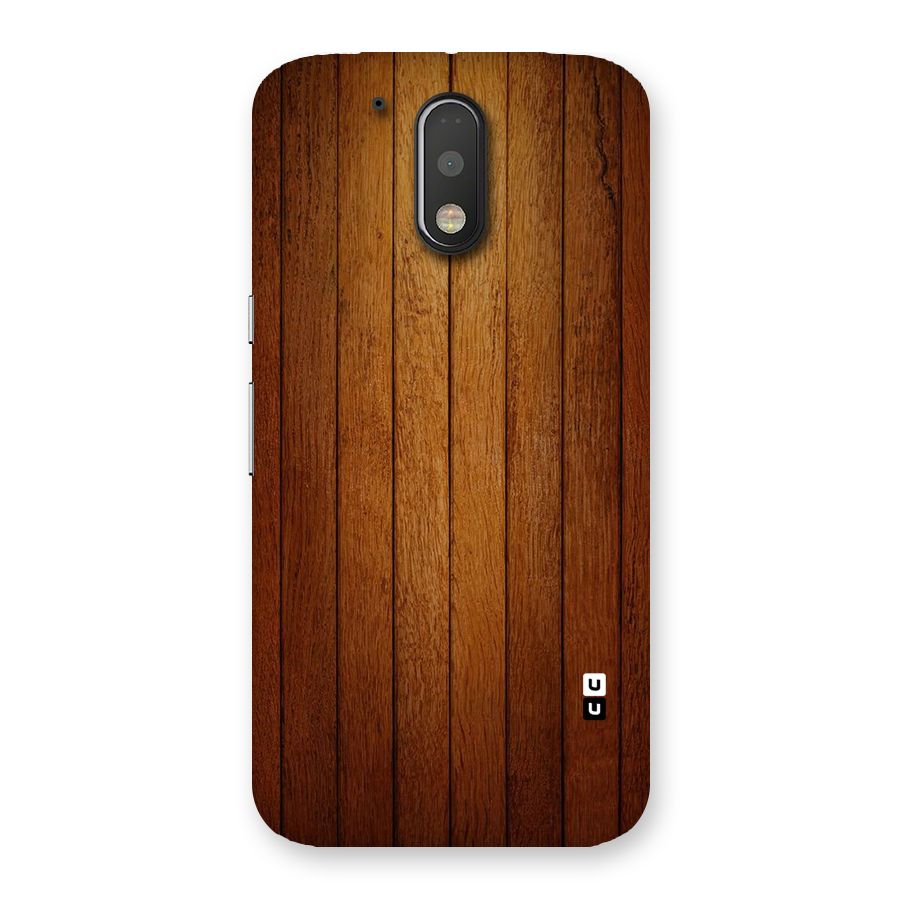 Proper Brown Wood Back Case for Motorola Moto G4 Plus