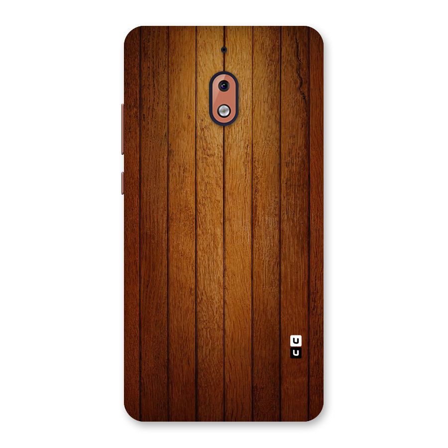 Proper Brown Wood Back Case for Nokia 2.1