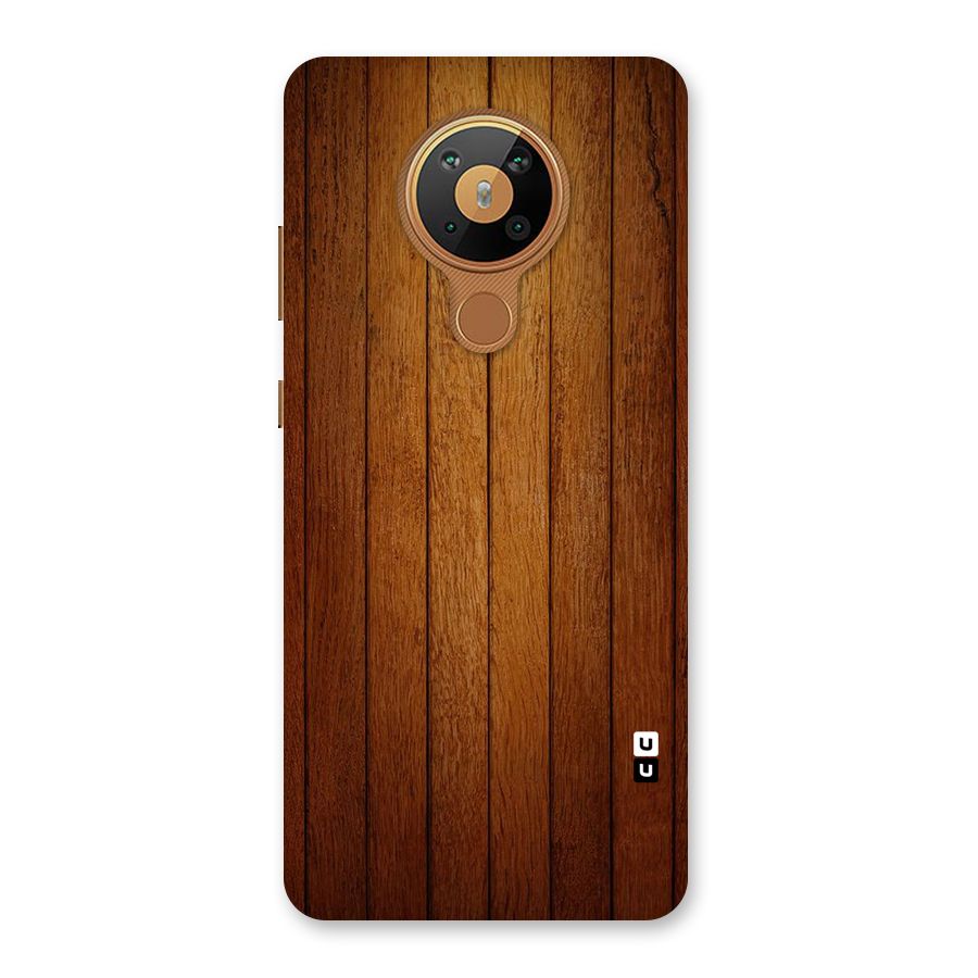 Proper Brown Wood Back Case for Nokia 5.3