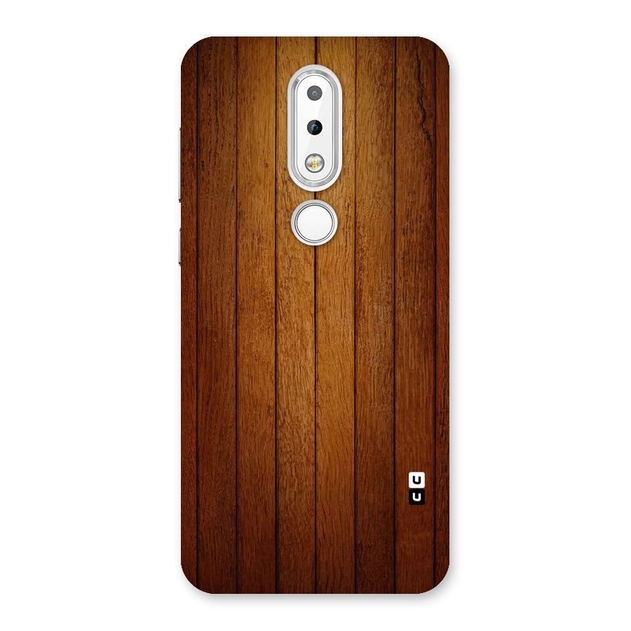 Proper Brown Wood Back Case for Nokia 6.1 Plus