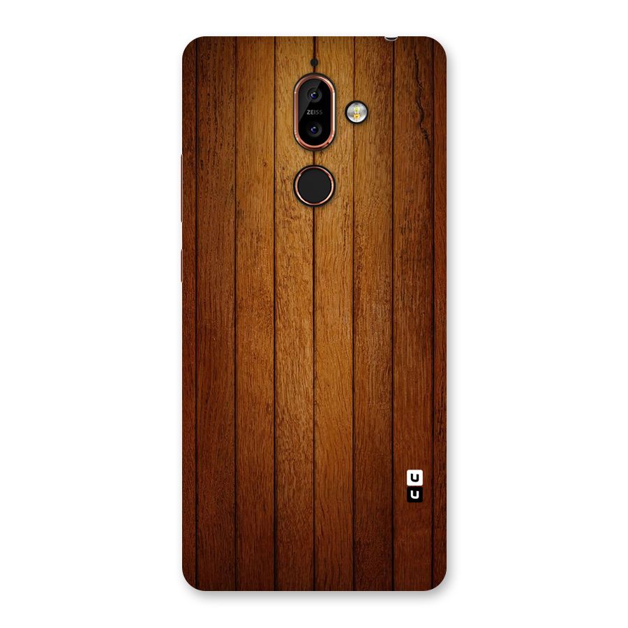 Proper Brown Wood Back Case for Nokia 7 Plus