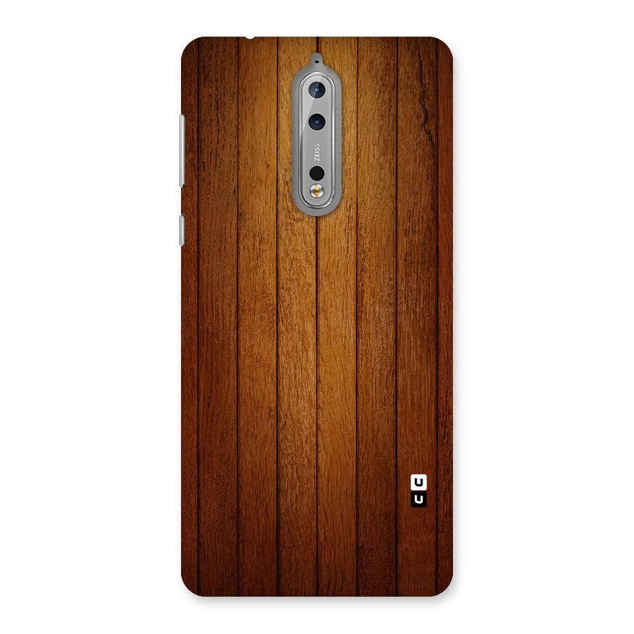Proper Brown Wood Back Case for Nokia 8