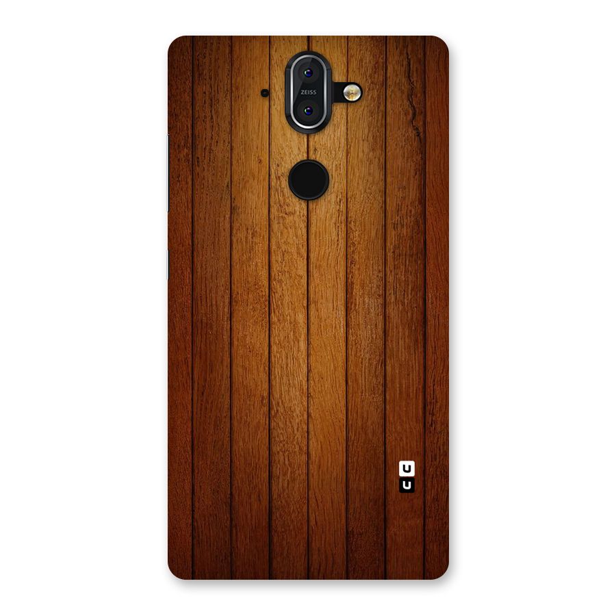 Proper Brown Wood Back Case for Nokia 8 Sirocco
