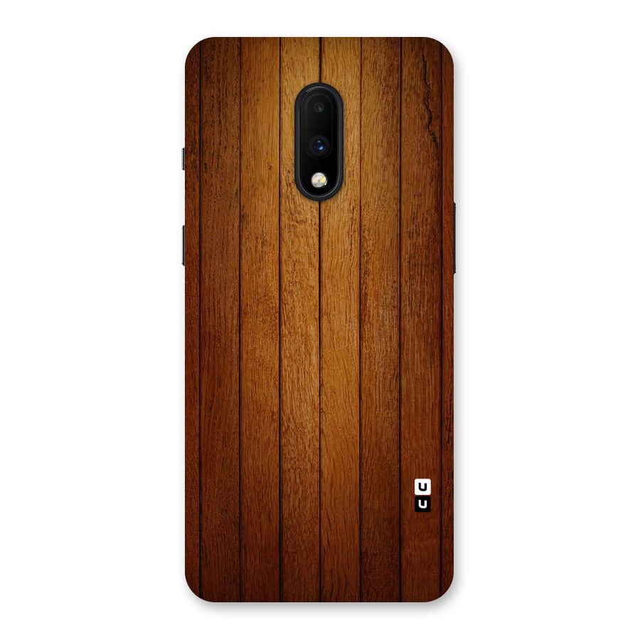 Proper Brown Wood Back Case for OnePlus 7