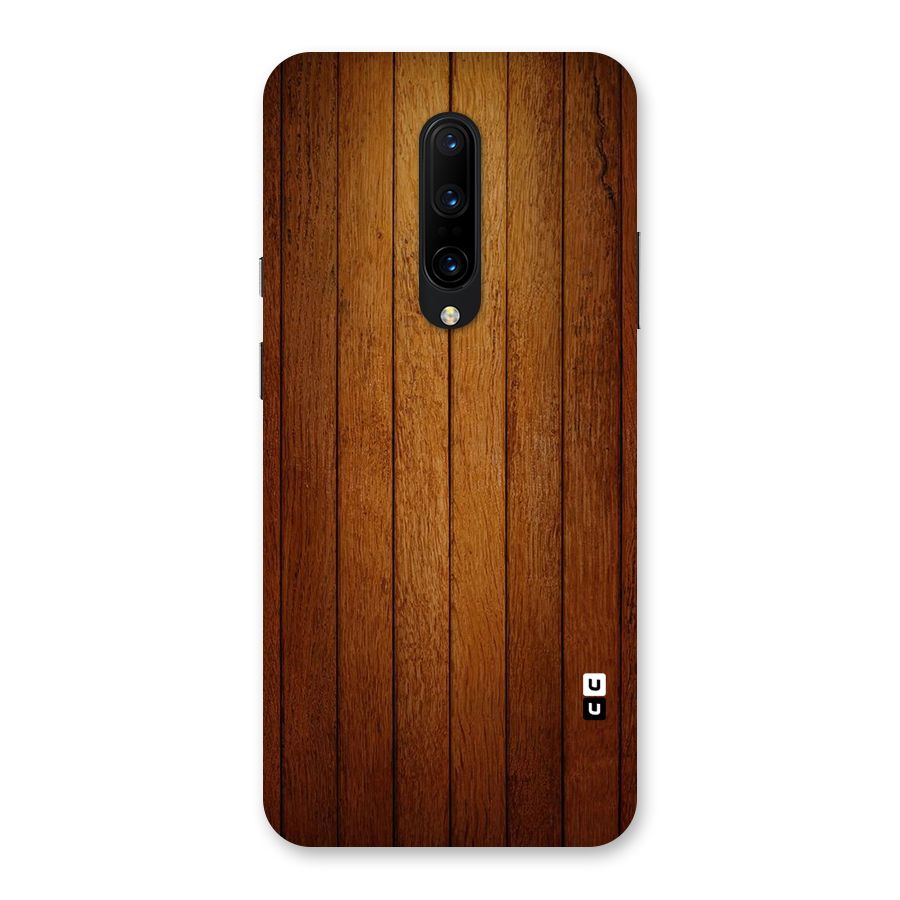 Proper Brown Wood Back Case for OnePlus 7 Pro