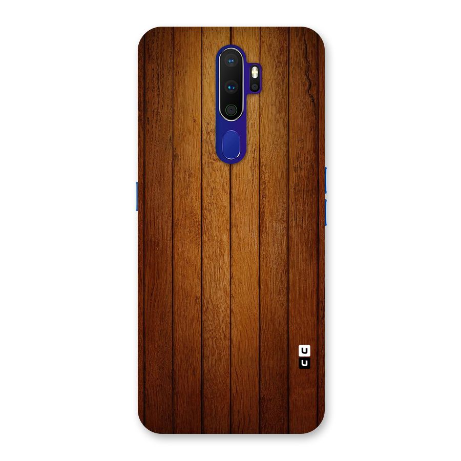 Proper Brown Wood Back Case for Oppo A9 (2020)