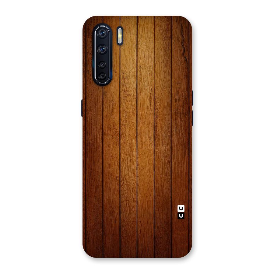 Proper Brown Wood Back Case for Oppo F15
