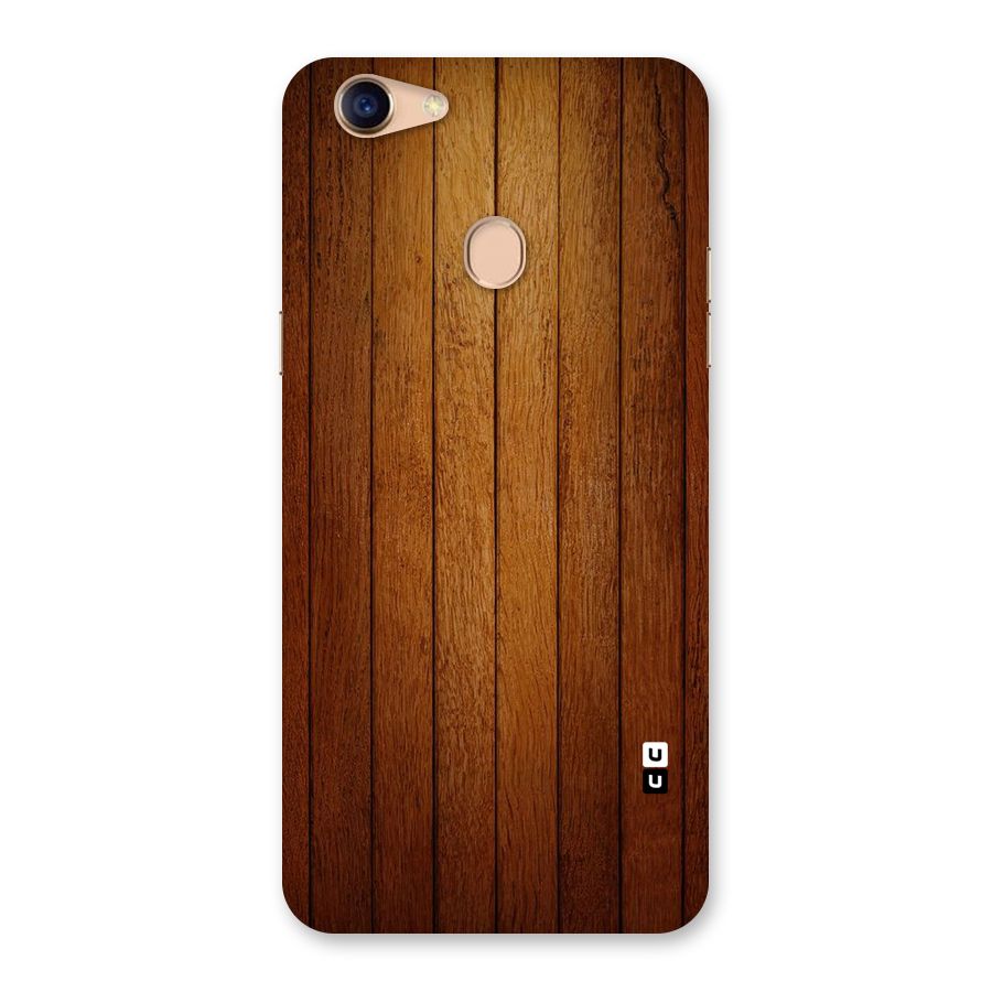 Proper Brown Wood Back Case for Oppo F5